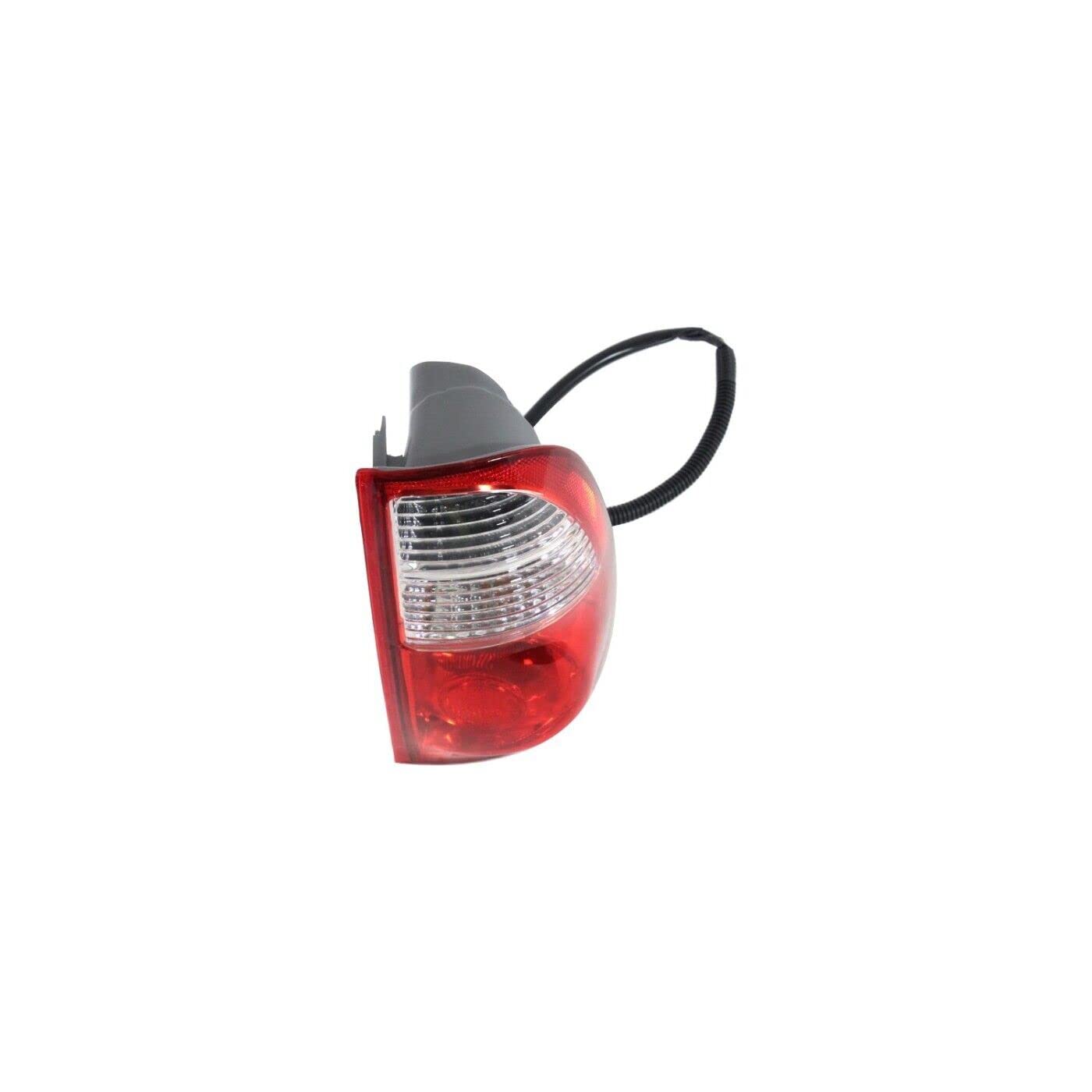 Set of 2 Replacement Tail Lights Assembly for 2005-2006 Toyota Tundra - Driver & Passenger Side Halogen Rear Brake Lamps with Bulbs - DOT & SAE Certified Red Clear Lens - Perfect for Night Driving and Vehicle Safety Upgrades