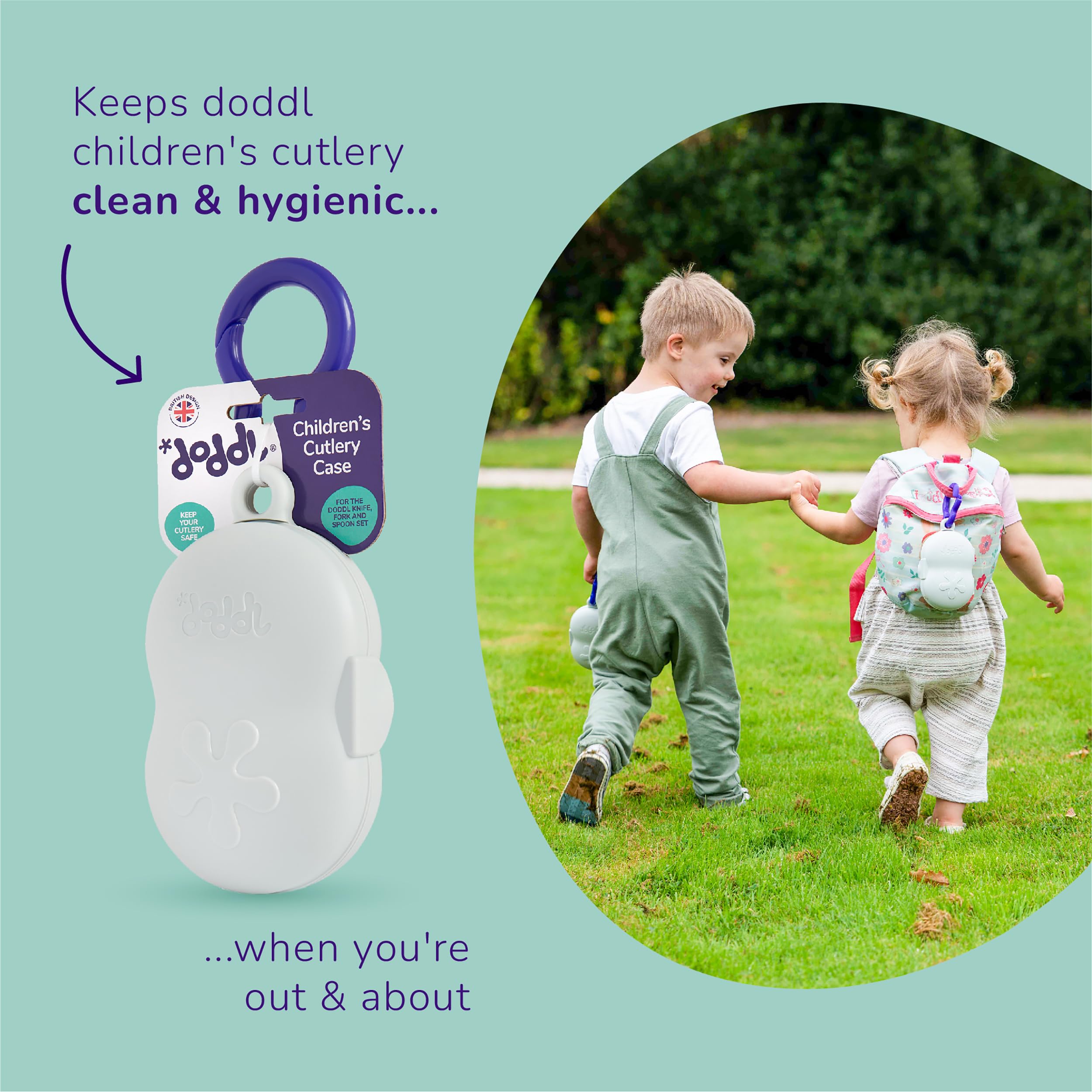 doddl Baby Utensil Holder (Case Only) - Travel Utensil Storage for Weaning & On-the-Go Feeding - Essential Baby Feeding Accessories for Home, Daycare & Travel