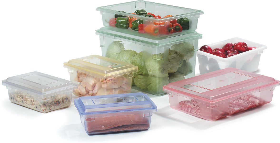 Carlisle 16.6 Gallon Red Food Storage Containers (3-Pack) - 26