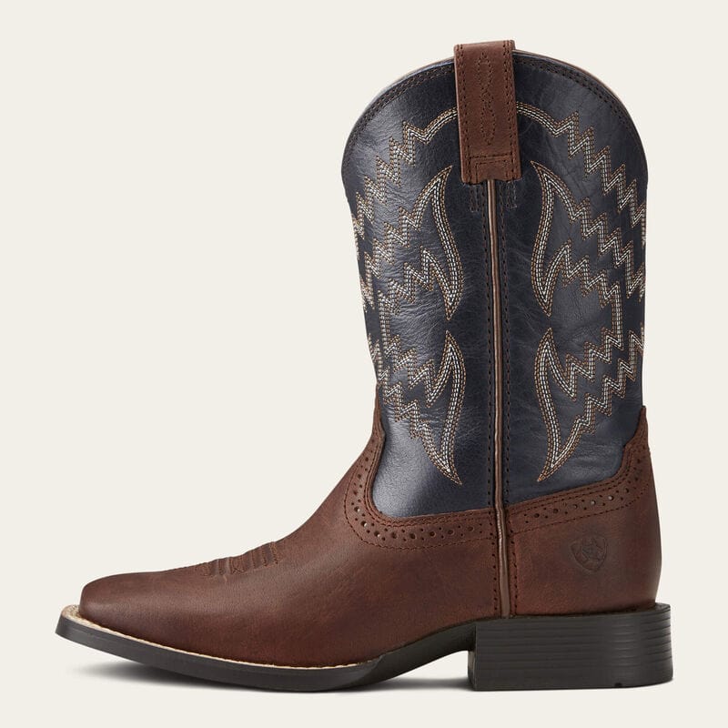 Ariat Youth Tycoon Brown Cowboy Boots for Girls & Boys - Durable Western Riding Boots for Horseback Riding & Country Fashion