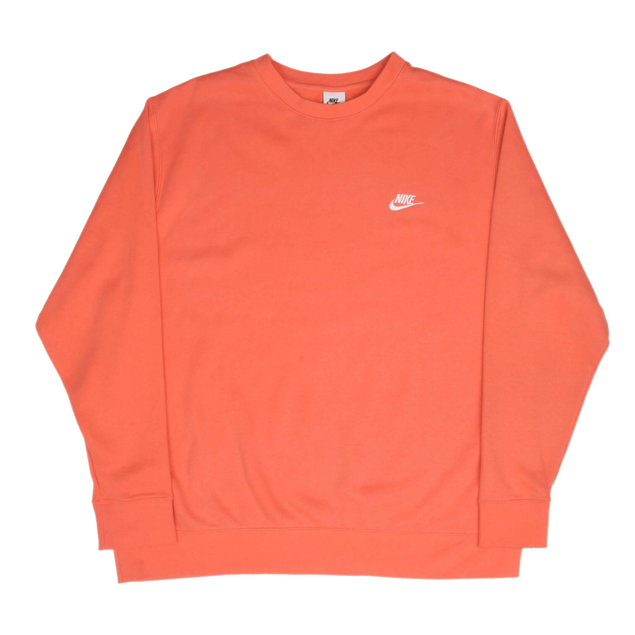 Nike Classic Swoosh Pink Salmon Sweatshirt for Men - Size 2XL - Comfortable Cotton Pullover Hoodie for Casual Wear, Gym & Street Style