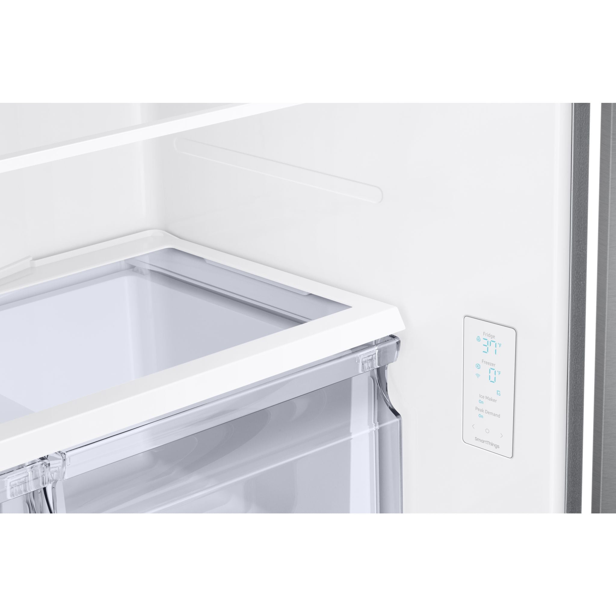 Samsung RF18A5101SR French Door Refrigerator - 18 cu.ft Stainless Steel Smart Fridge with FlexZone & Energy Star Rating - Perfect for Modern Kitchens & Large Families