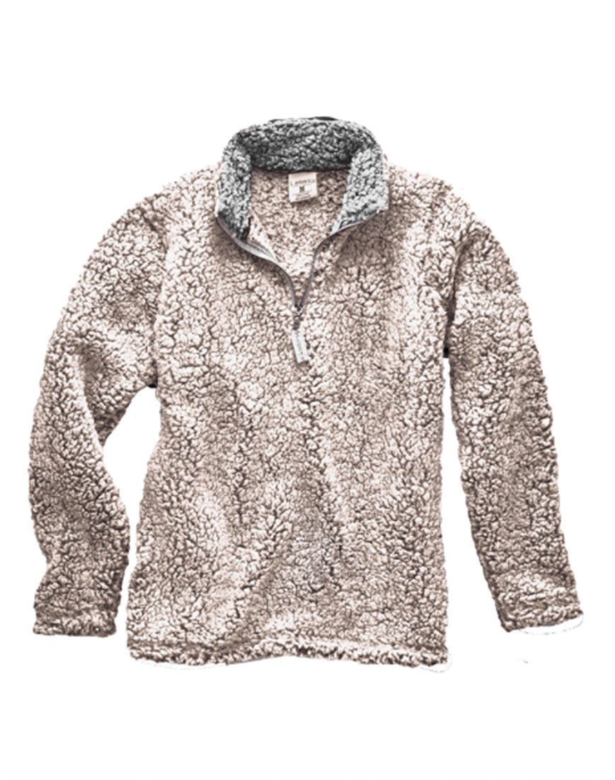 J. America Epic Sherpa Fleece Jacket - Soft Oatmeal Heather Color - X-Large Size - Cozy Winter Outerwear for Men & Women | Perfect for Outdoor Activities, Camping, and Casual Wear
