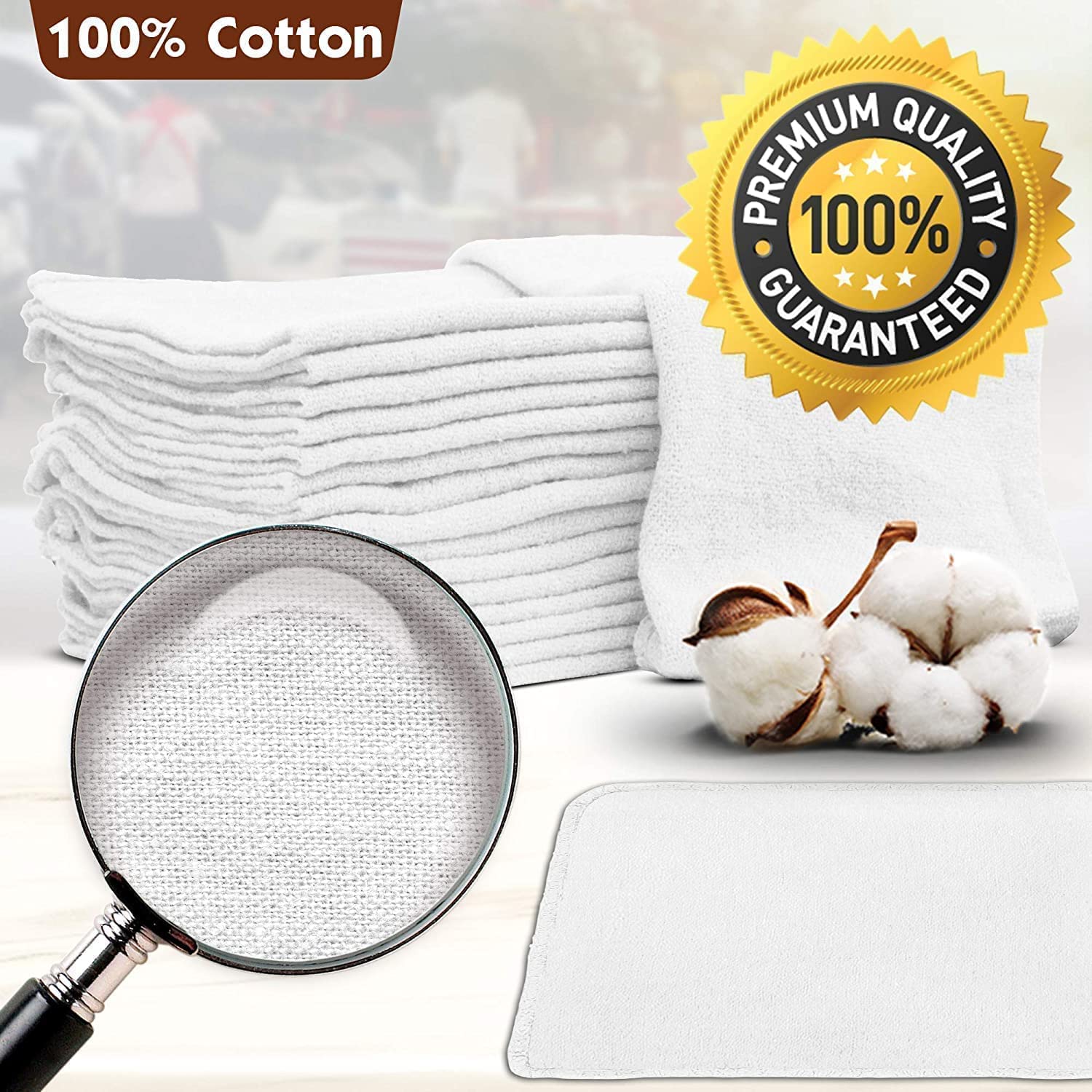 Nabob Premium 100% Cotton Auto Mechanic Shop Towels - 14