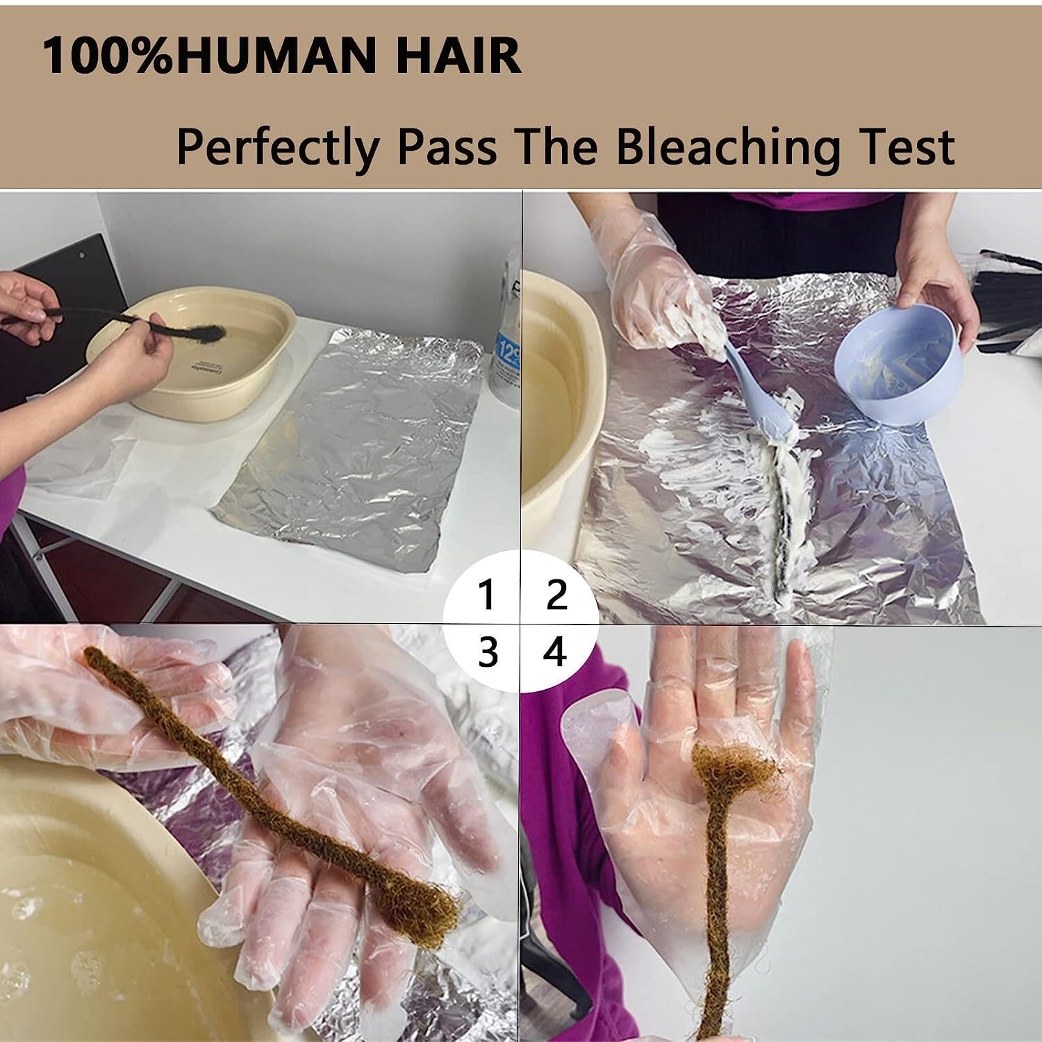 100% Real Human Hair Loc Extensions - 60 Strands 4