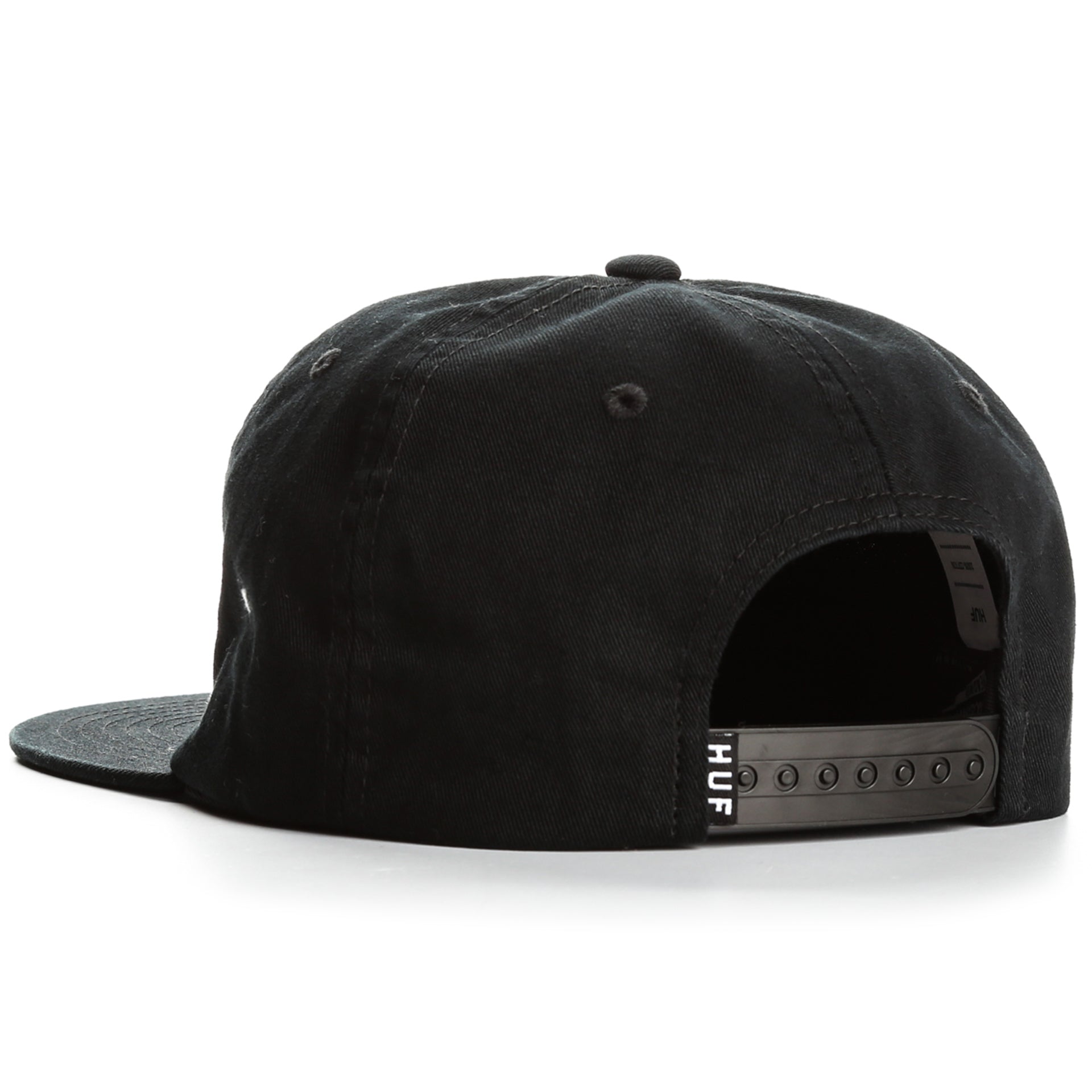 HUF Wash TT Snapback Hat - Black Adjustable Dad Cap for Men & Women - Perfect for Streetwear, Skateboarding & Casual Outfits