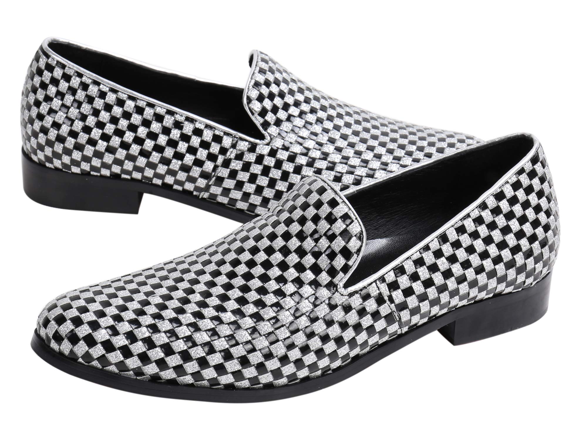 **Santimon Men's Loafers - Slip On Dress Shoes for Smoking & Casual Wear - Comfortable & Stylish for Office, Parties & Everyday Use**