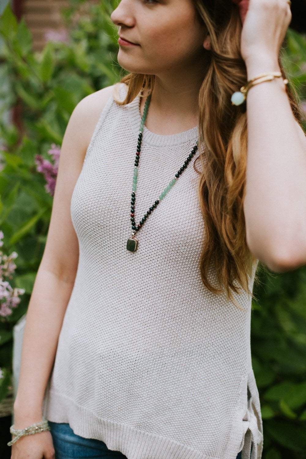 Green Heart Chakra Energy Mala Beads - 108 Healing Meditation Prayer Necklace for Spiritual Balance & Stress Relief | Perfect for Yoga, Reiki & Mindfulness Practices