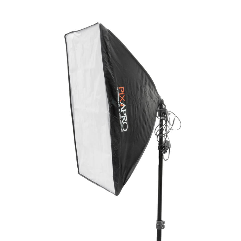 105W EzyLite Twin Softbox Photography Lighting Kit with Bulbs - Professional Studio Continuous Lighting for Portrait, Product, and YouTube Video Shooting