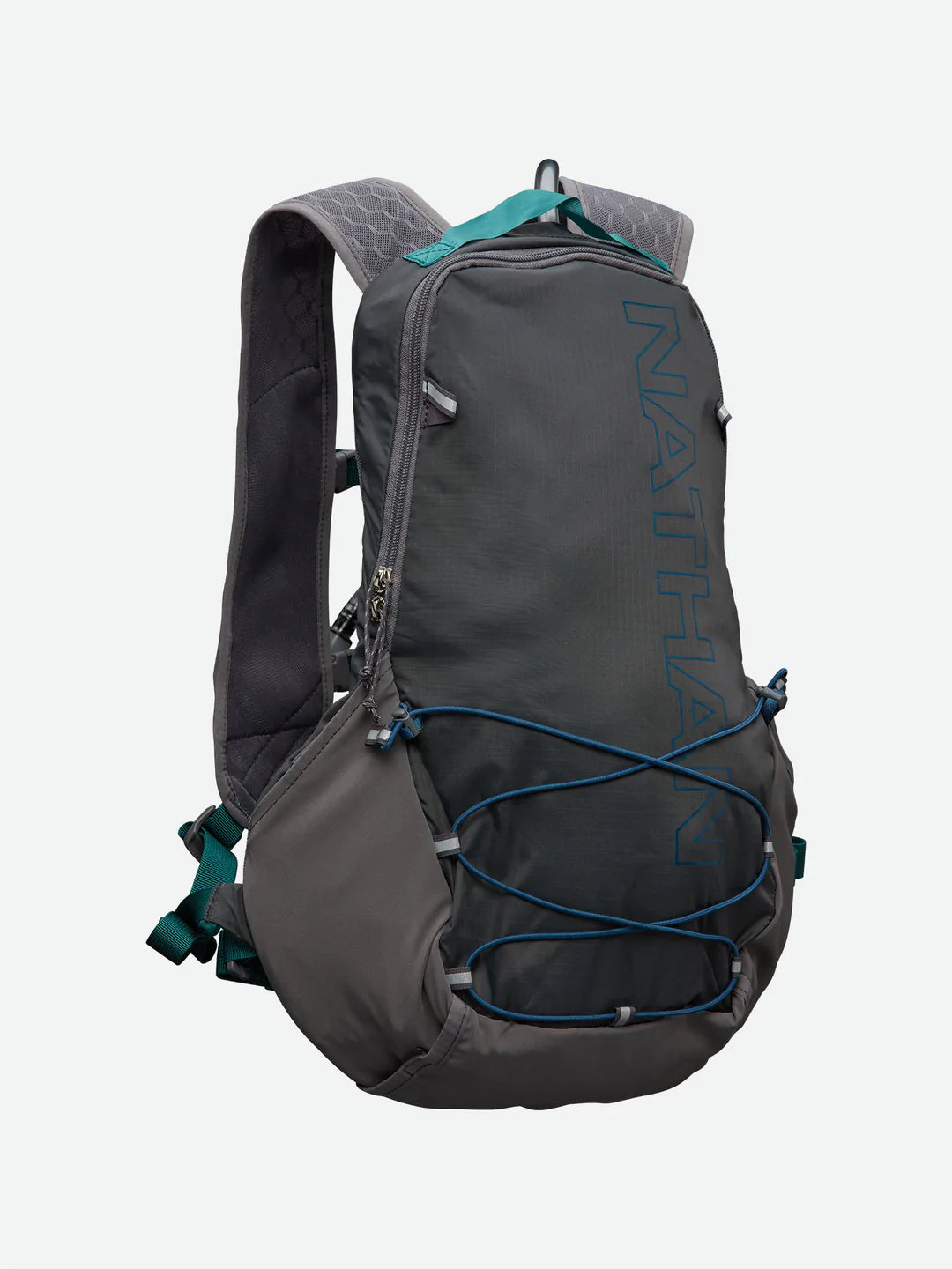 10L Hydration Pack for Hiking & Running - Lightweight Crossover Backpack with Water Bladder (Charcoal/Marine Blue) - Perfect for Outdoor Adventures, Camping & Travel