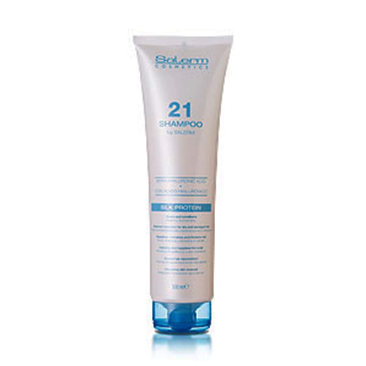 Salerm Cosmetics 21 Shampoo - 300ml (10.1 Fl oz) for Damaged Hair Repair & Hydration | Professional Salon-Quality Hair Care for Dry, Frizzy & Color-Treated Hair | Perfect for Daily Use & Post-Color Treatment