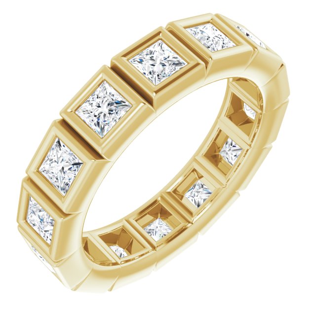 2.52 Carat Princess Cut Diamond Eternity Band Ring for Women - Perfect for Weddings, Anniversaries & Special Occasions