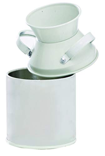 Mini Metal White Milk Pots (Case of 36) - 4.2 oz Small Metal Buckets with Handles, 2