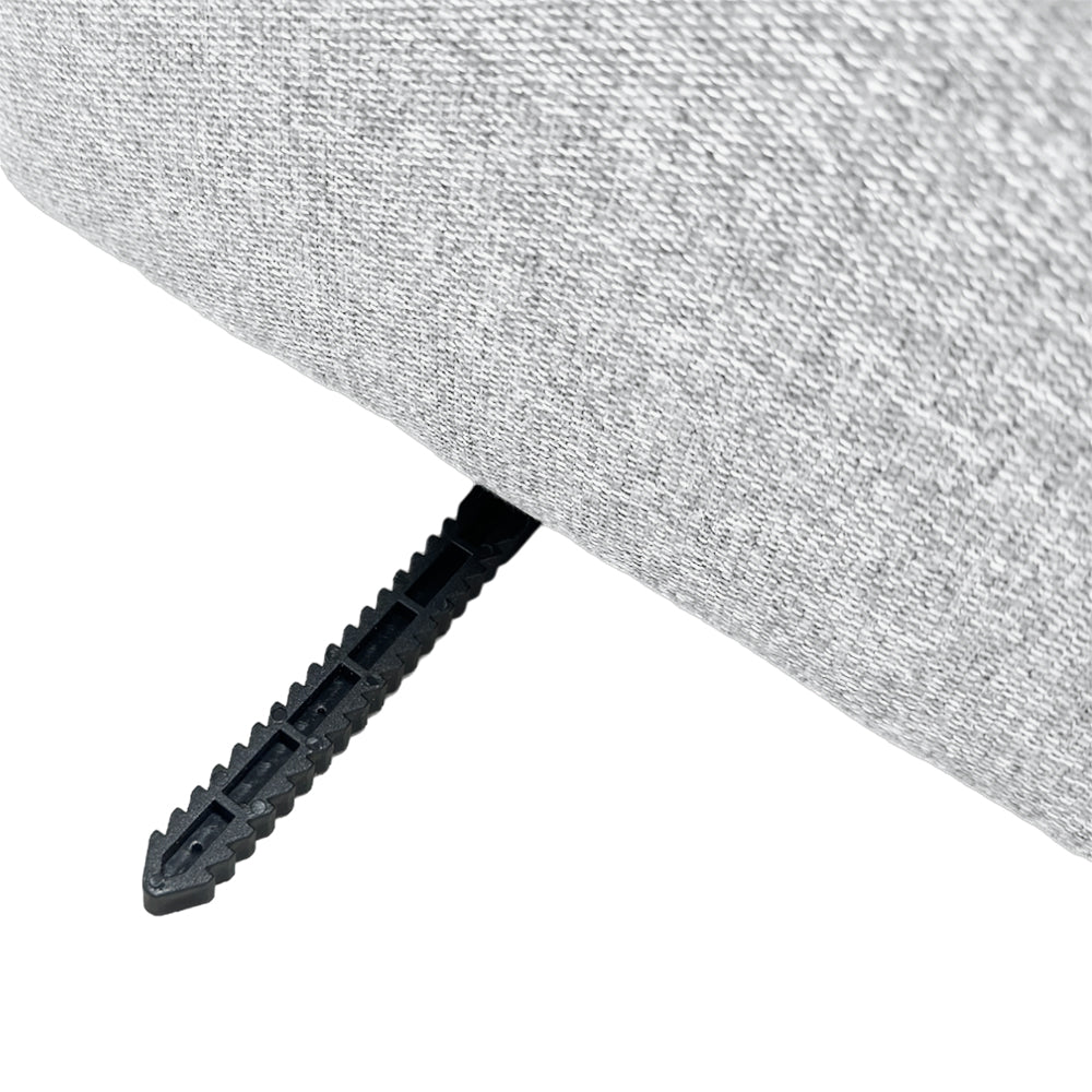 Pebble Curve 4-Seater Sectional Sofa with EcoClean Fabric | Modern L-Shaped Couch for Living Room, Family Room & Lounge Areas