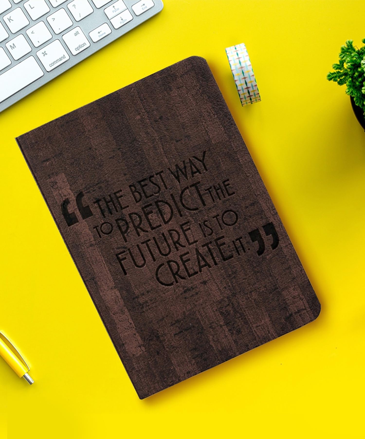 Premium PU Leather Executive Notebook - B6 Pocket Size (4.9