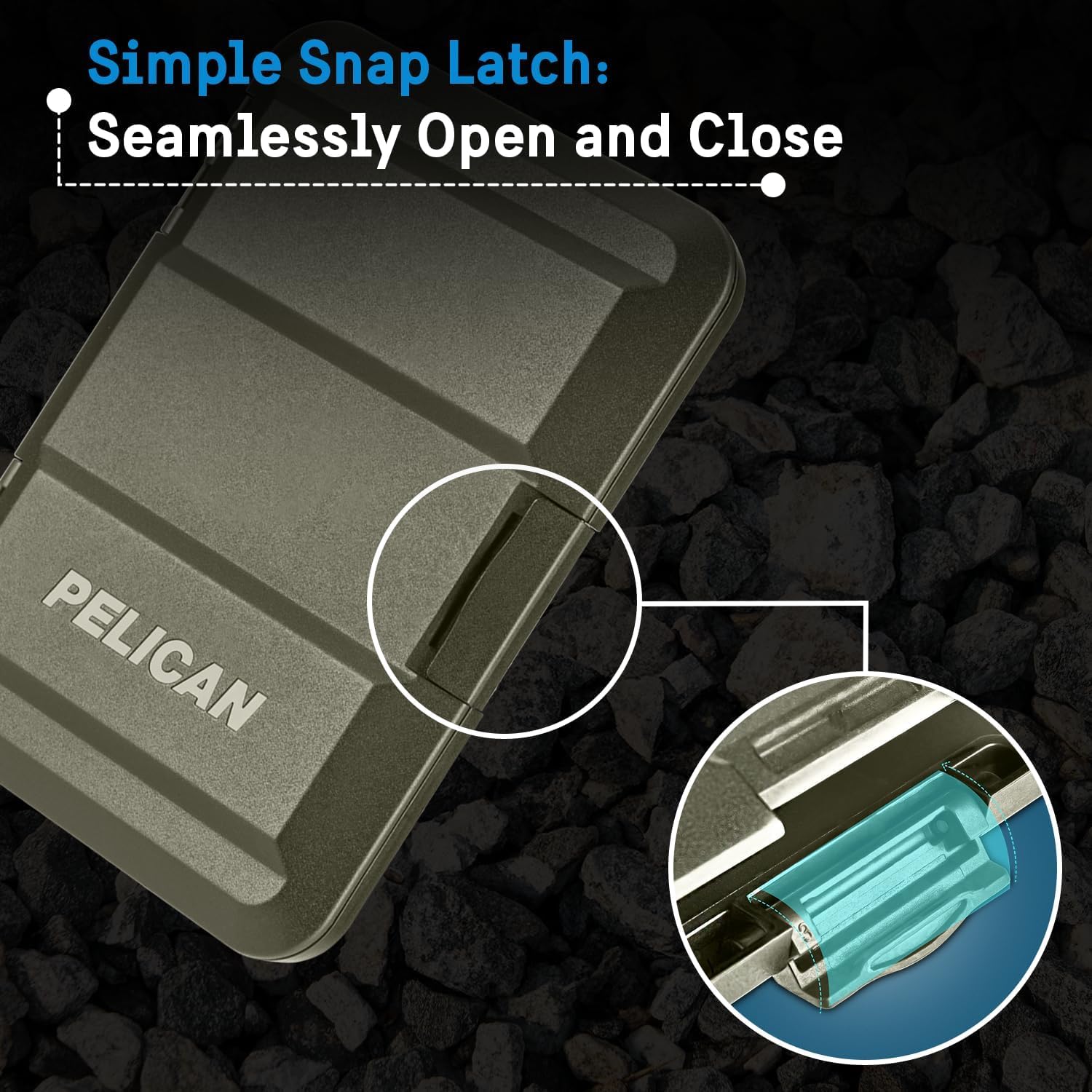 Pelican MagSafe Wallet for iPhone 16 Pro Max/15 Pro Max/14/13/12 - Military-Grade Magnetic Snap-On Phone Wallet & Card Holder - Slim Detachable Hard Case (OD Green) - Perfect for Travel, Work & Everyday Use