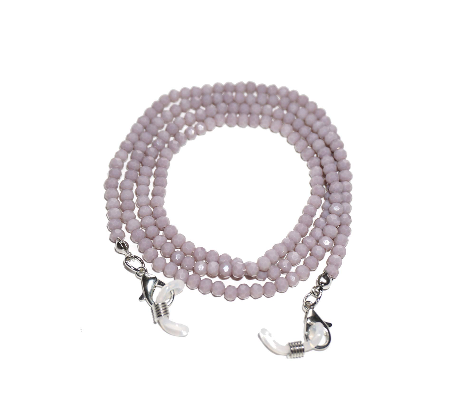 Elegant Beaded Eyeglass Chain for Women - Crystal Glass Beads Sunglasses Holder, Reading Glasses Lanyard & Face Mask Accessory - Perfect for Work, Travel, and Daily Wear