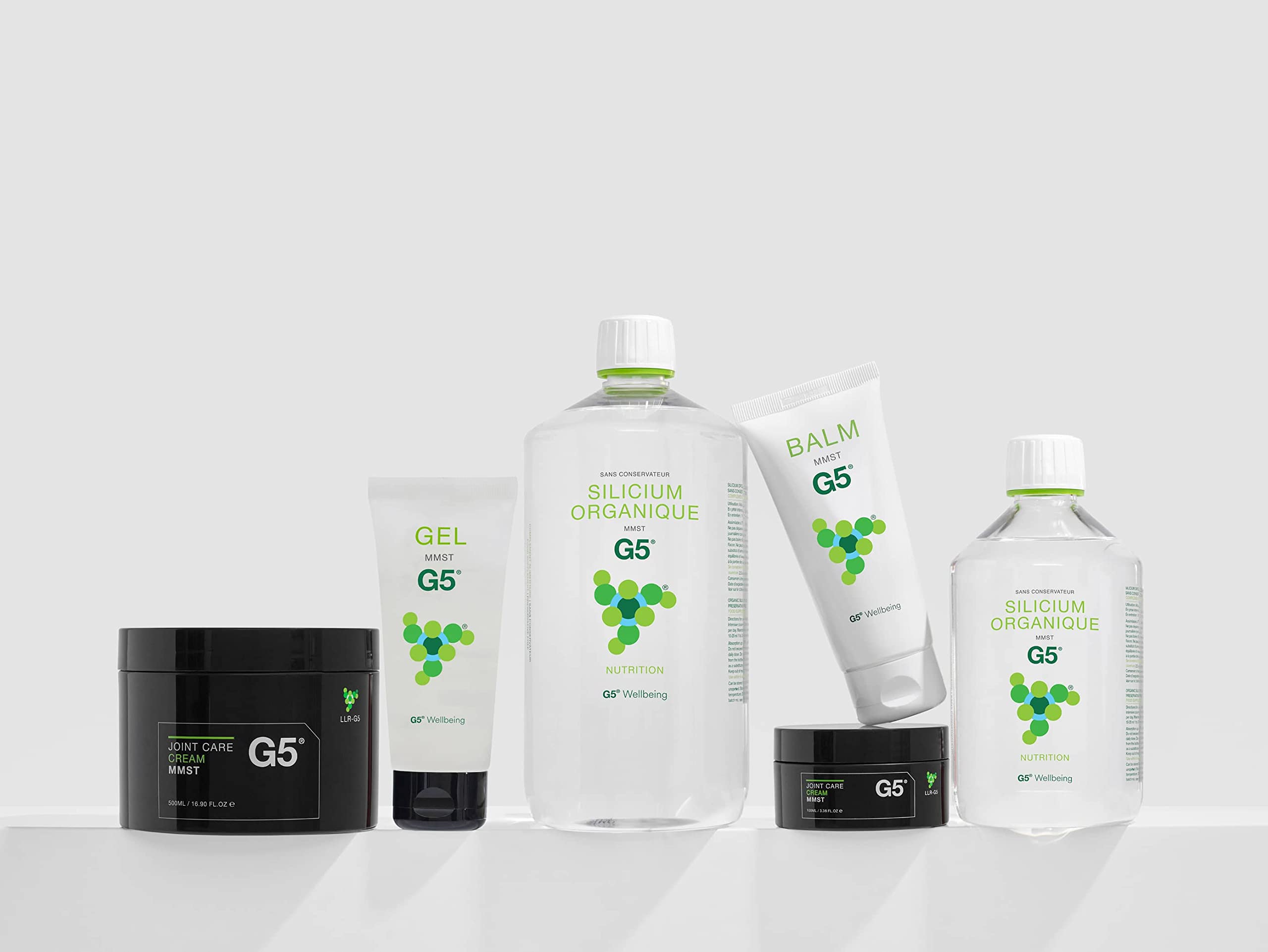Organic Silicon G5 Hydrating & Toning Gel - 4 Pack x 100ml for Face & Body - Moisturizing Skincare for Dry Skin, Anti-Aging & Daily Hydration
