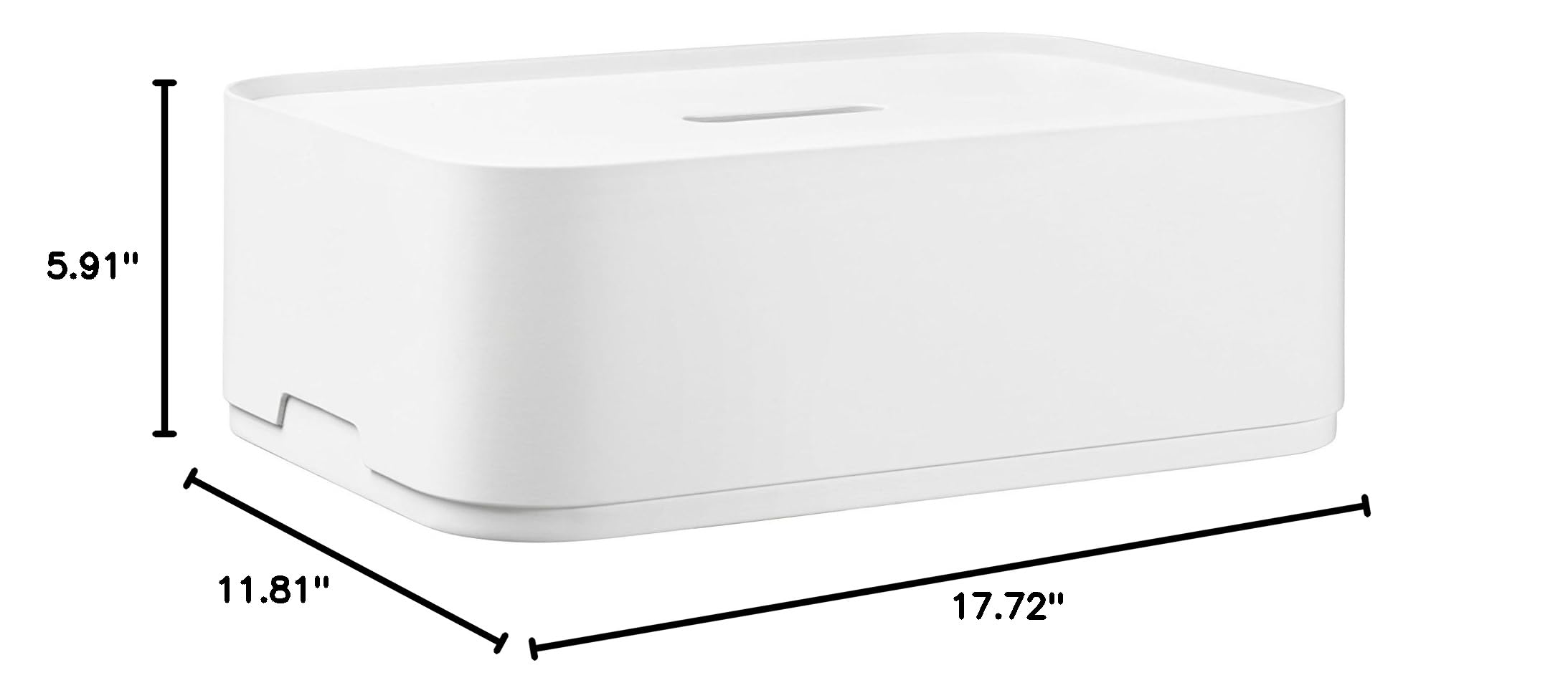 Iittala Vakka Small White Wooden Storage Box - Scandinavian Home Decor for Jewelry, Keys & Office Organization