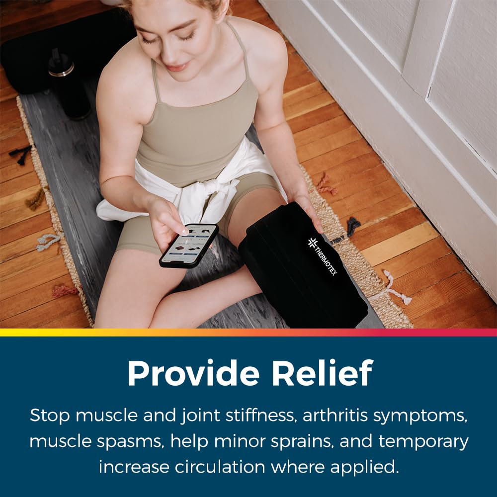 Premium Far Infrared Heating Pad for Knee Pain Relief - Electric Heated Knee Warmer - Therapy for Muscle & Joint Stiffness - Relaxation Aid for Men & Women - Perfect for Arthritis, Sports Recovery & Winter Comfort