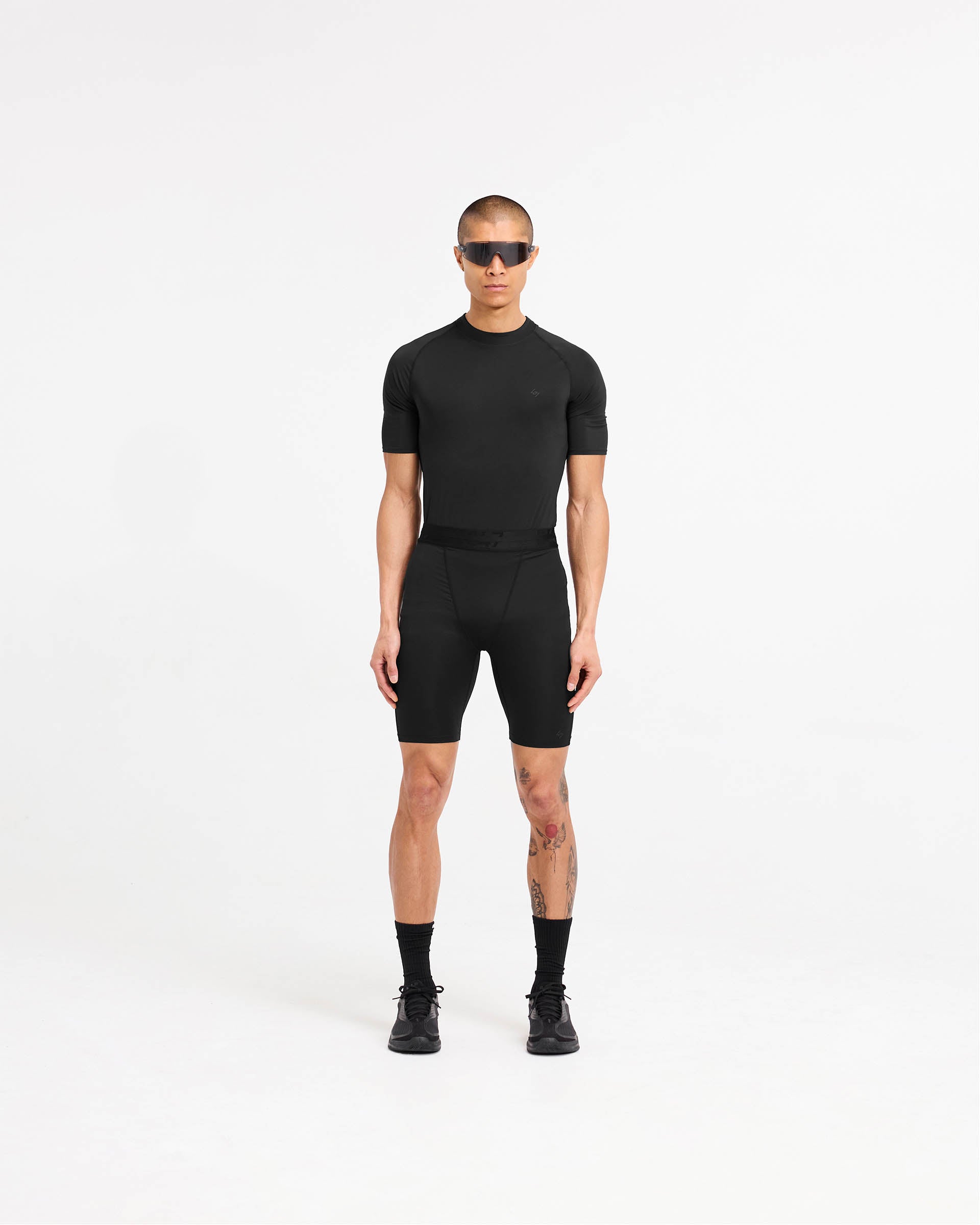 247 Compound T-Shirt for Men - Soft & Comfortable Black Cotton Tee - Perfect for Gym, Workout & Casual Wear