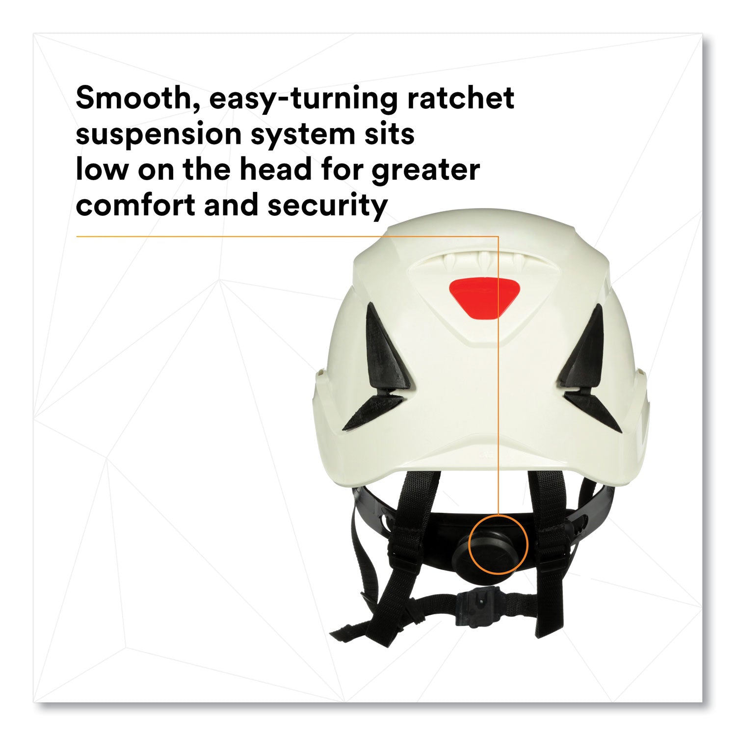 3M™ SecureFit X5000 Series Safety Helmet with 6-Point Pressure Diffusion Ratchet Suspension - ANSI Certified Hard Hat for Construction, Industrial & Warehouse Workers - White Protective Headgear for Workplace Safety