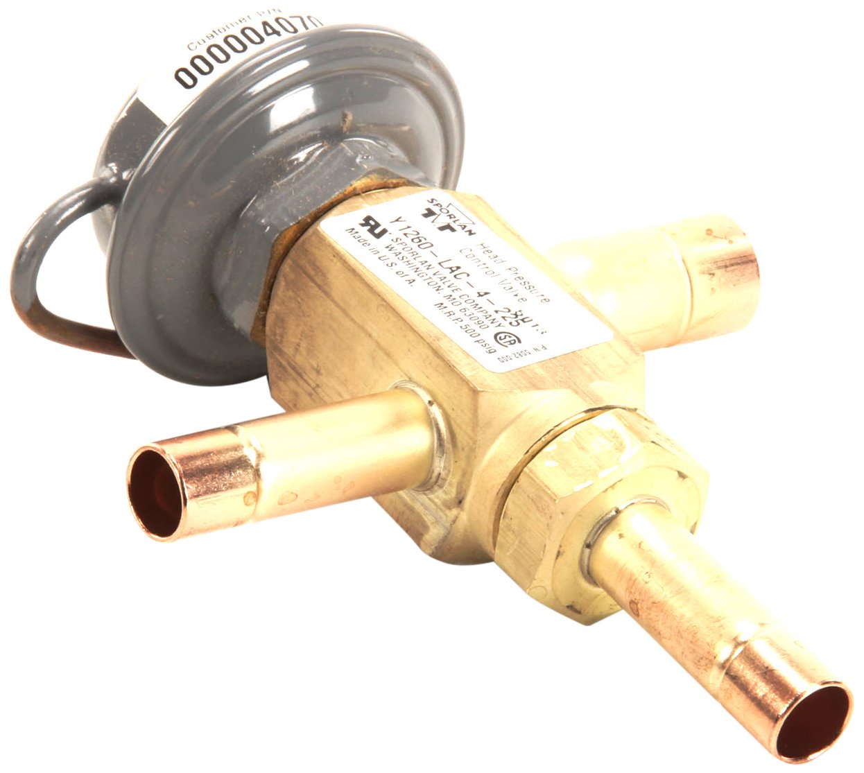 Manitowoc Ice 000004070 Pressure Control Valve Head Replacement Part - Compatible with Manitowoc Ice Machines for Commercial Use in Restaurants, Bars, and Hotels
