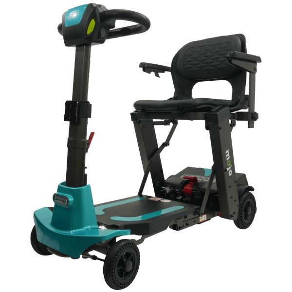 MOJO Automatic Folding Scooter - Lightweight & Portable Mobility Scooter for Adults & Seniors - Perfect for Travel, Shopping & Outdoor Adventures