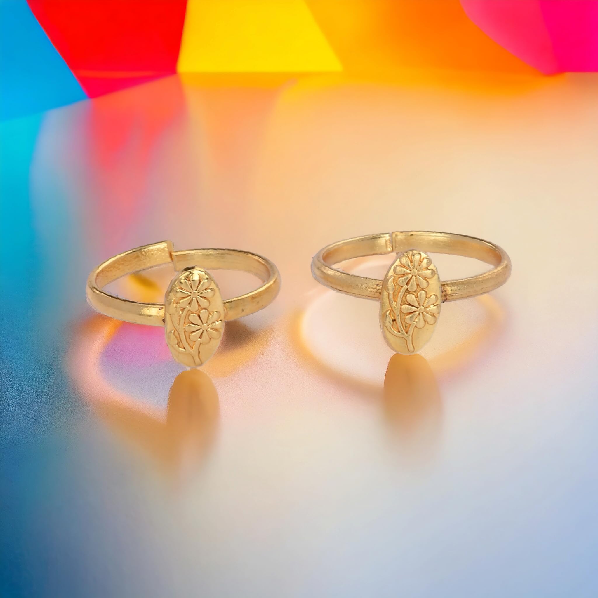 Trendy Adjustable Toe Rings Set of 2 - Stylish Foot Jewelry for Women | Perfect for Beach, Summer & Boho Fashion Outfits