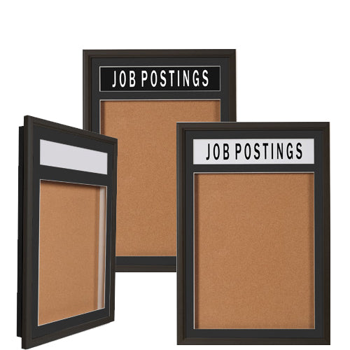 Premium 24x36 Inch Wooden Bulletin Board with Swing Frames, Header & LED Lights - Stylish Home Office Decor for Notes, Photos & Reminders