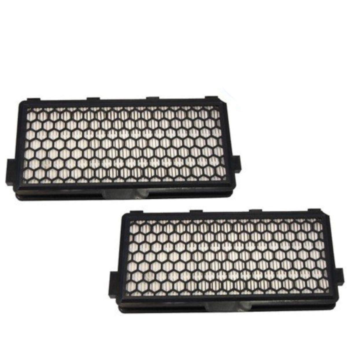HQRP 2-Pack Active HEPA Replacement Filters Compatible with Miele Pisces S5281 & Neptune Canister Vacuum Cleaners - for Dust, Pollen, Pet Hair & Allergen Removal