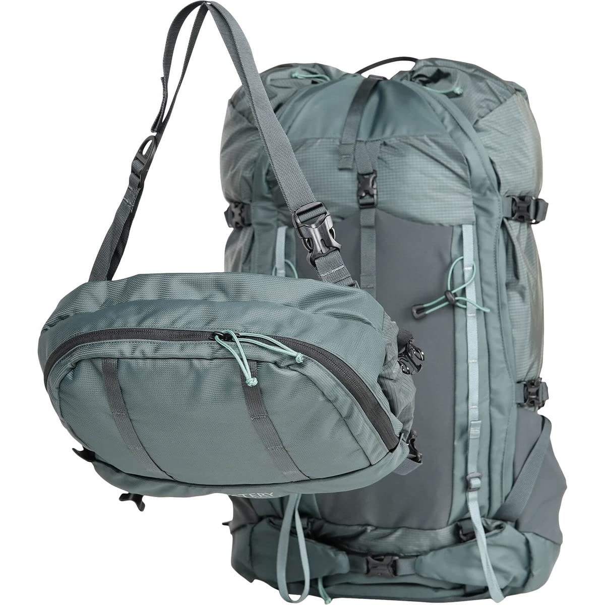 Mystery Ranch Bridger 45L Hiking Backpack - Mineral Gray Medium Size | Durable Weekender Travel & Outdoor Adventure Backpack for Camping, Trekking & Daily Commute