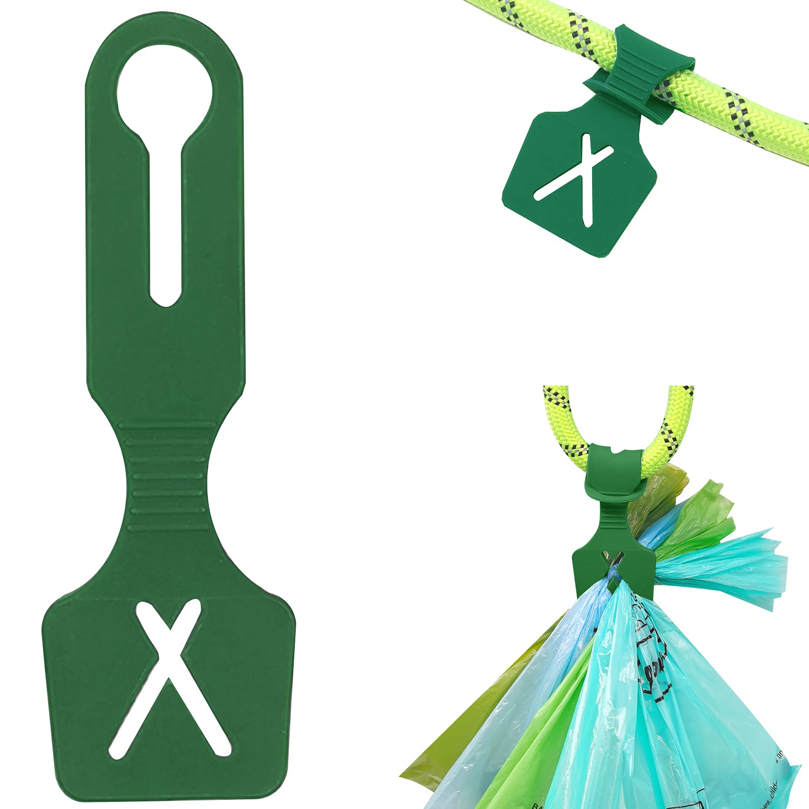 **Eco-Friendly Hands-Free Dog Poop Bag Holder – Leash Dispenser for Pet Waste Bags – Fits Any Dog Leash – Durable & Convenient for Walks, Hiking, and Travel (1 Pack, Forest Green) – Perfect for Responsible Pet Owners**