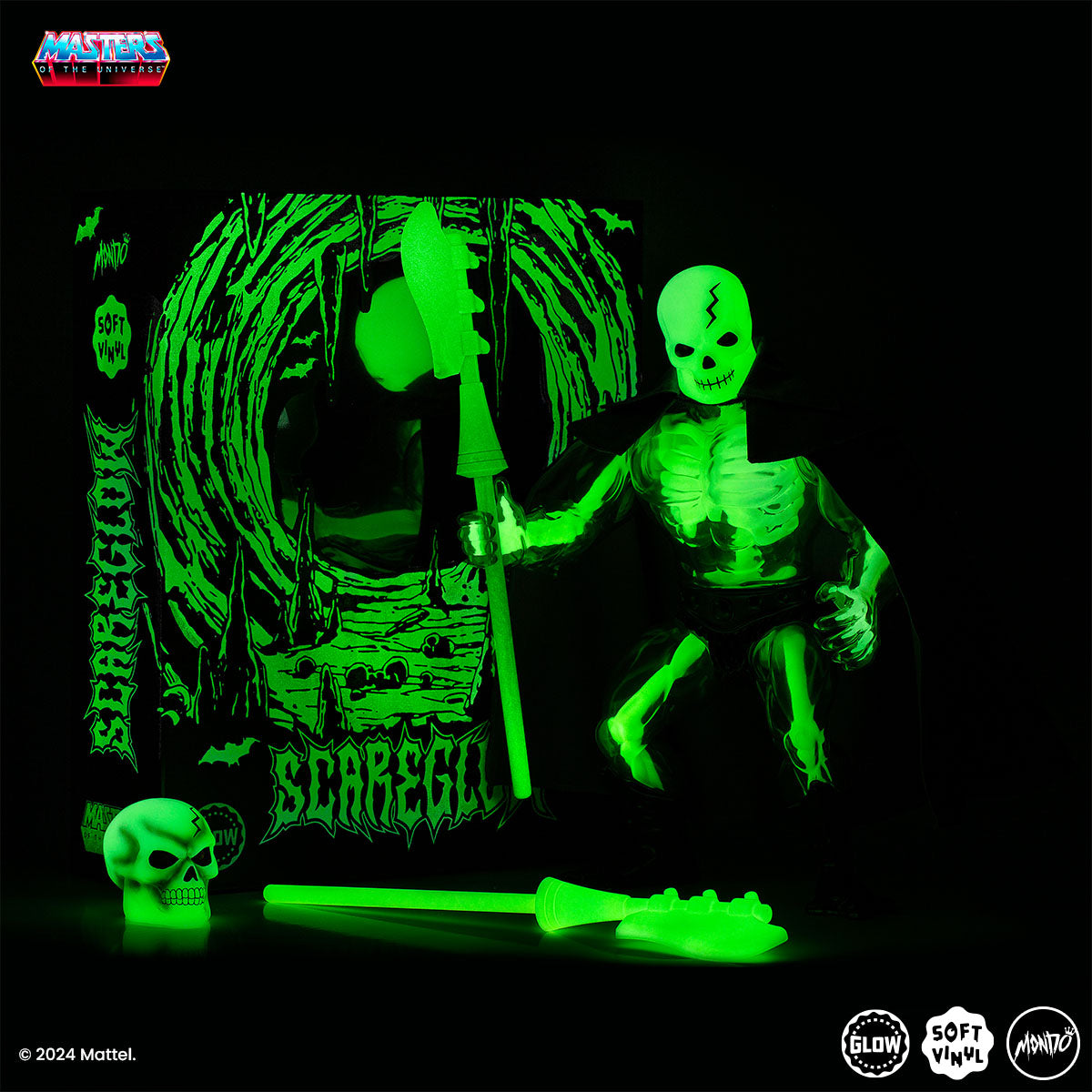 Masters of the Universe Scareglow Soft Vinyl Figure - Limited Timed Edition Collectible Toy for Display & Gift Giving