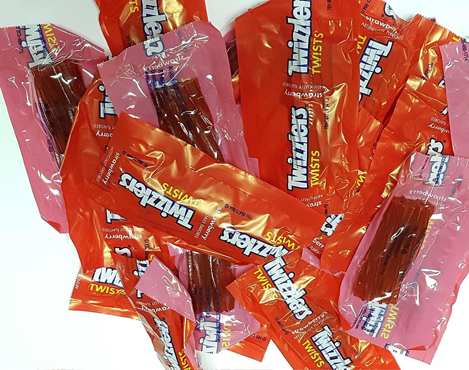 Twizzlers Strawberry Flavored Twists Candy - 2 Pound Bulk Bag (Individually Wrapped) - Perfect for Halloween, Parties, Movie Nights & Office Snacks