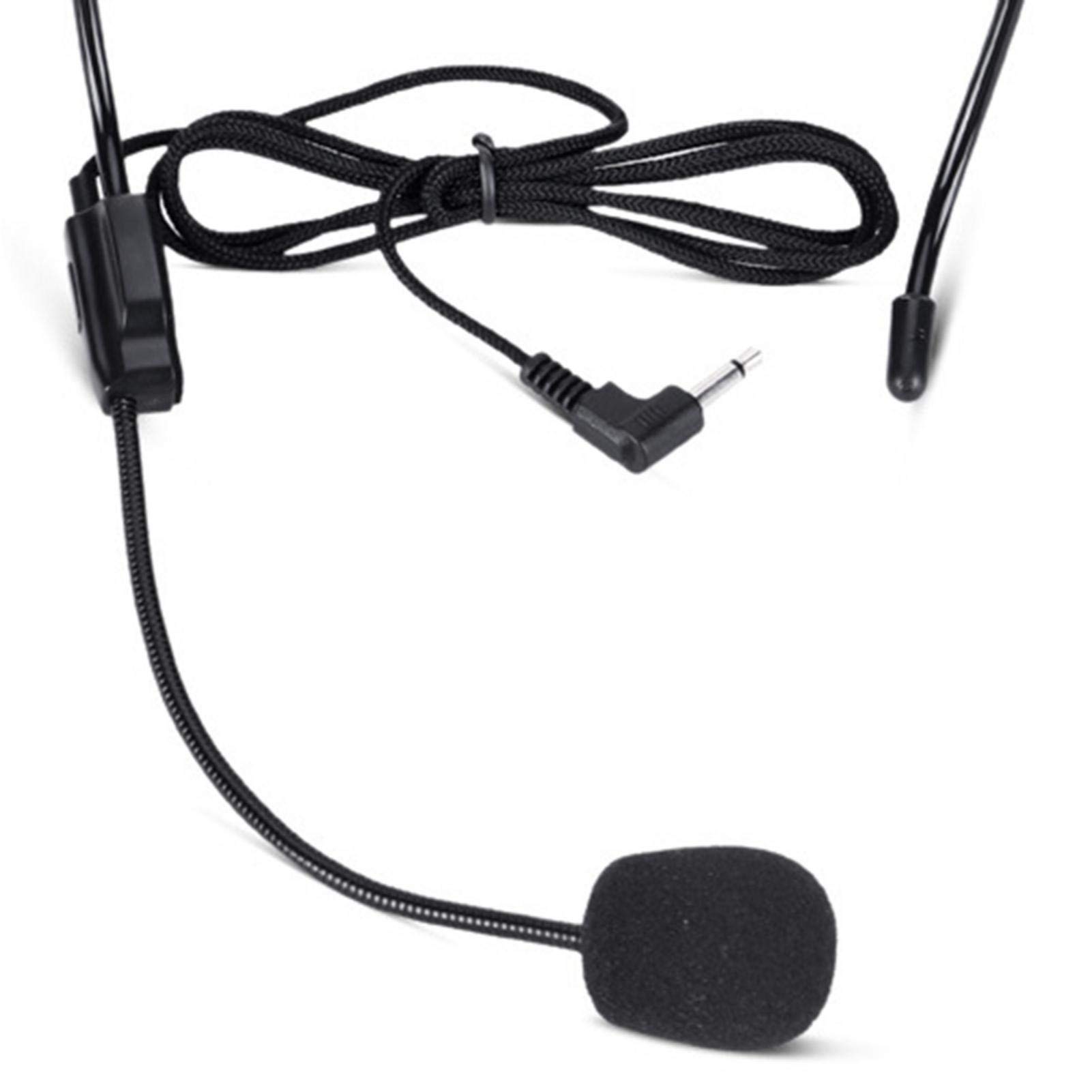 Professional 3.5mm Wired Headset Microphone with 1.0V-10V Amplifier - Lightweight High Fidelity Sound for TV Presenters, Broadcasters & Singers - Perfect for Live Streaming, Podcasting, and Studio Recording