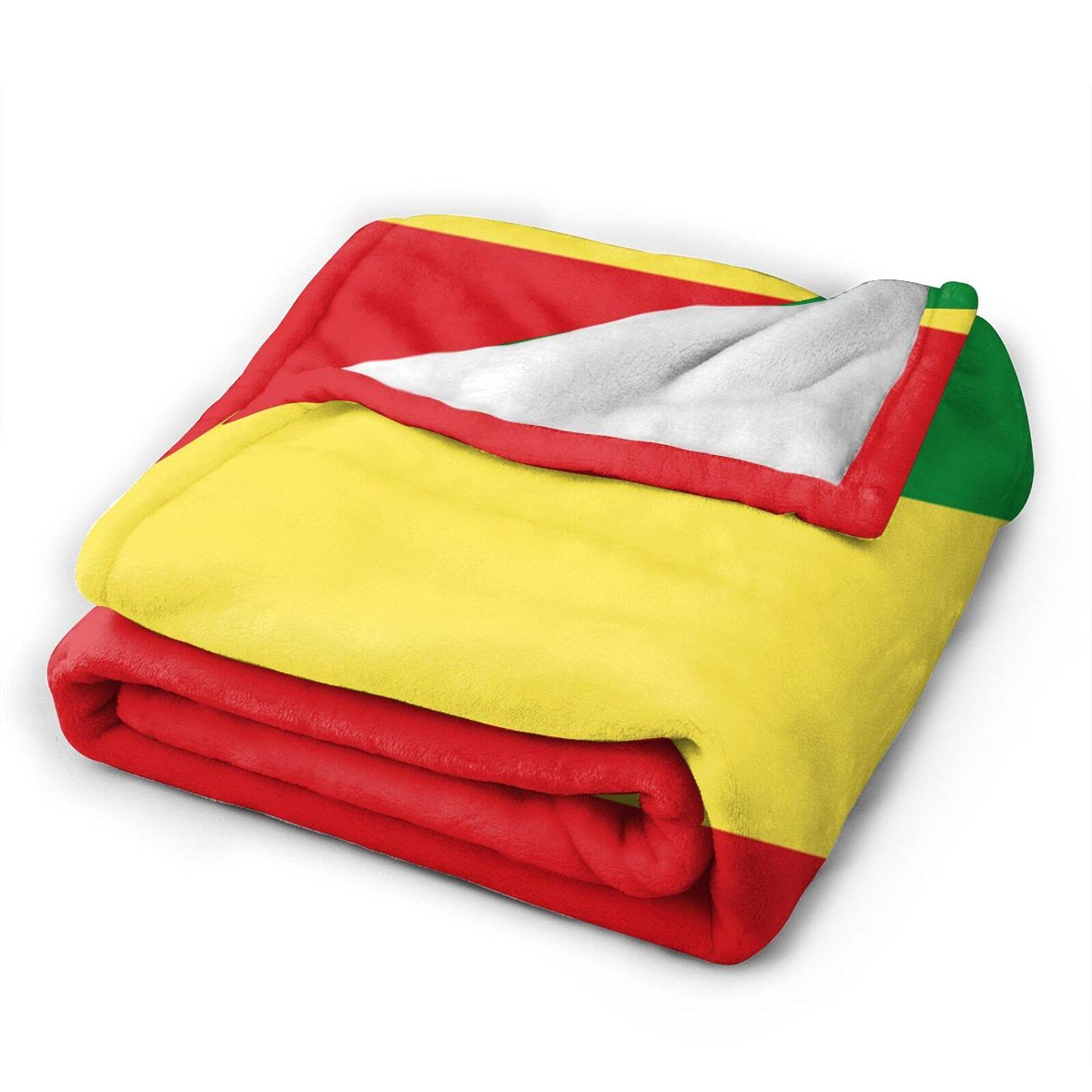 Ethiopia Flag Fleece Blanket 80