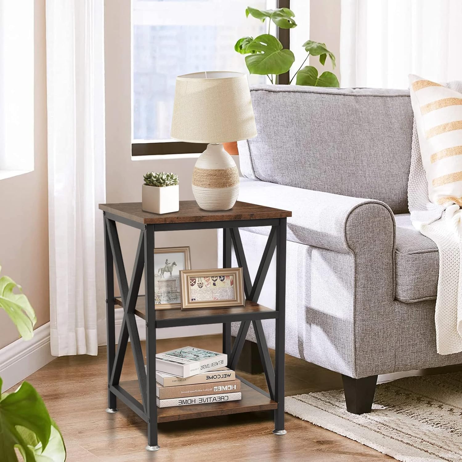 Modern Farmhouse Side Tables Set of 2 - 16