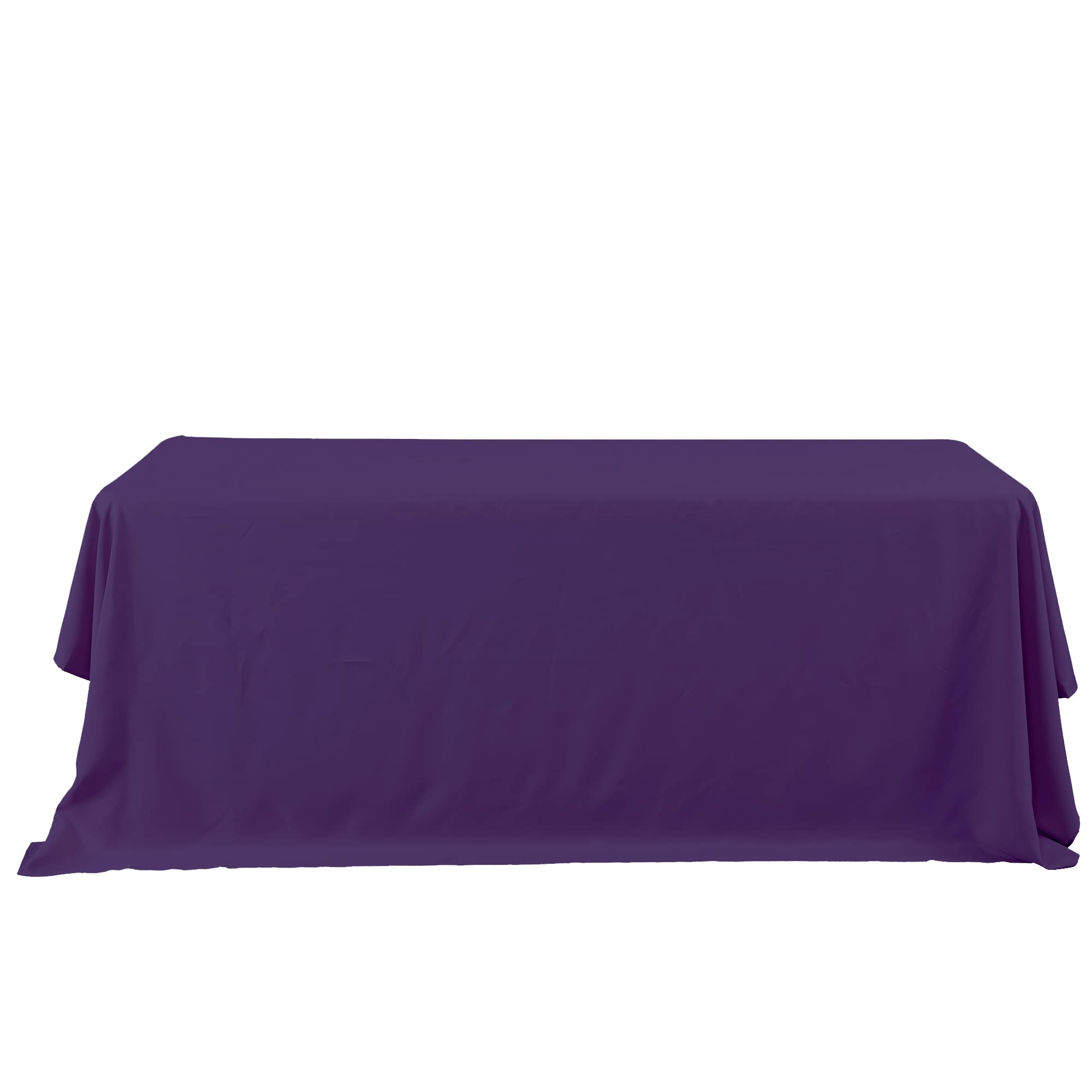 Elegant Purple Rectangle Polyester Tablecloth 90