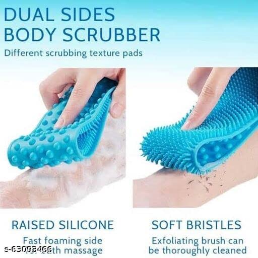 ATW Silicone Body Scrubber - Dual-Sided Exfoliating Brush for Shower & Spa, Men & Women
