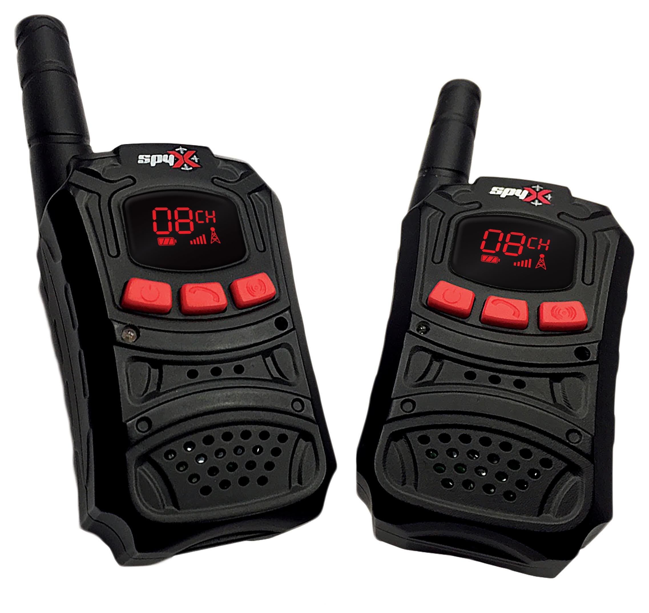 SpyX Walkie Talkies & Recon Watch - 2 Pack Spy Gear Set with 8-in-1 Surveillance Watch | Long Range Communication for Kids, Outdoor Adventures, Camping & Secret Missions | Perfect for Spy Games, Backyard Exploration & Team Activities