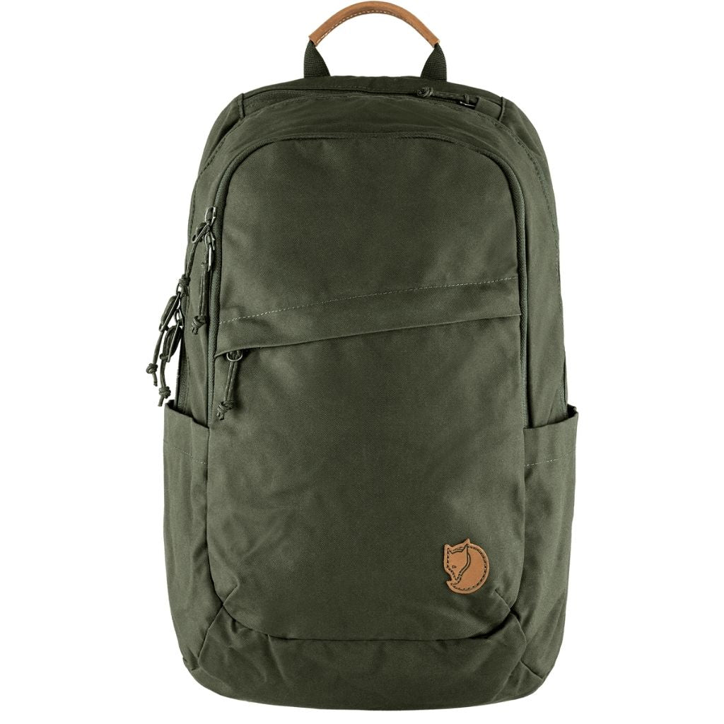 Fjallraven Raven 15 20L Backpack - Lightweight Hiking Daypack for Outdoor Adventures, Travel & School - Deep Forest Green