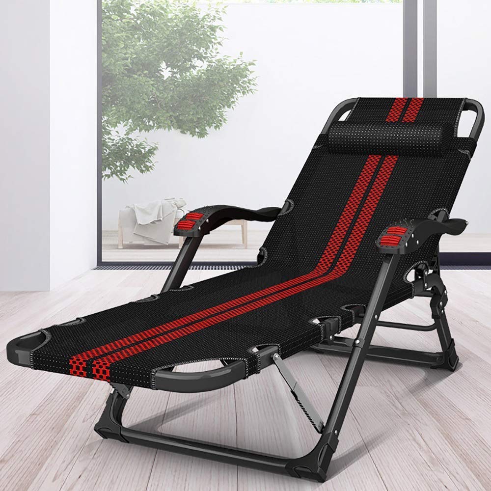 Zero Gravity Reclining Chair - Portable Folding Lounge Chair for Outdoor, Garden, Beach, Camping & Home Office - Supports 440 lbs - Perfect for Relaxing, Sunbathing & Back Pain Relief