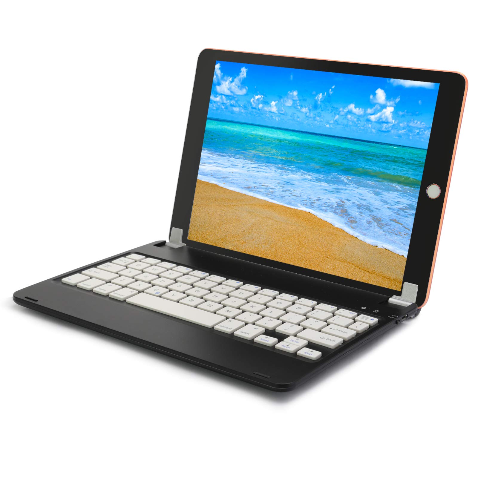 Premium Black Metallic Bluetooth Keyboard Compatible with iPad Pro & iPad Air 5th/6th Gen - Includes 9.7