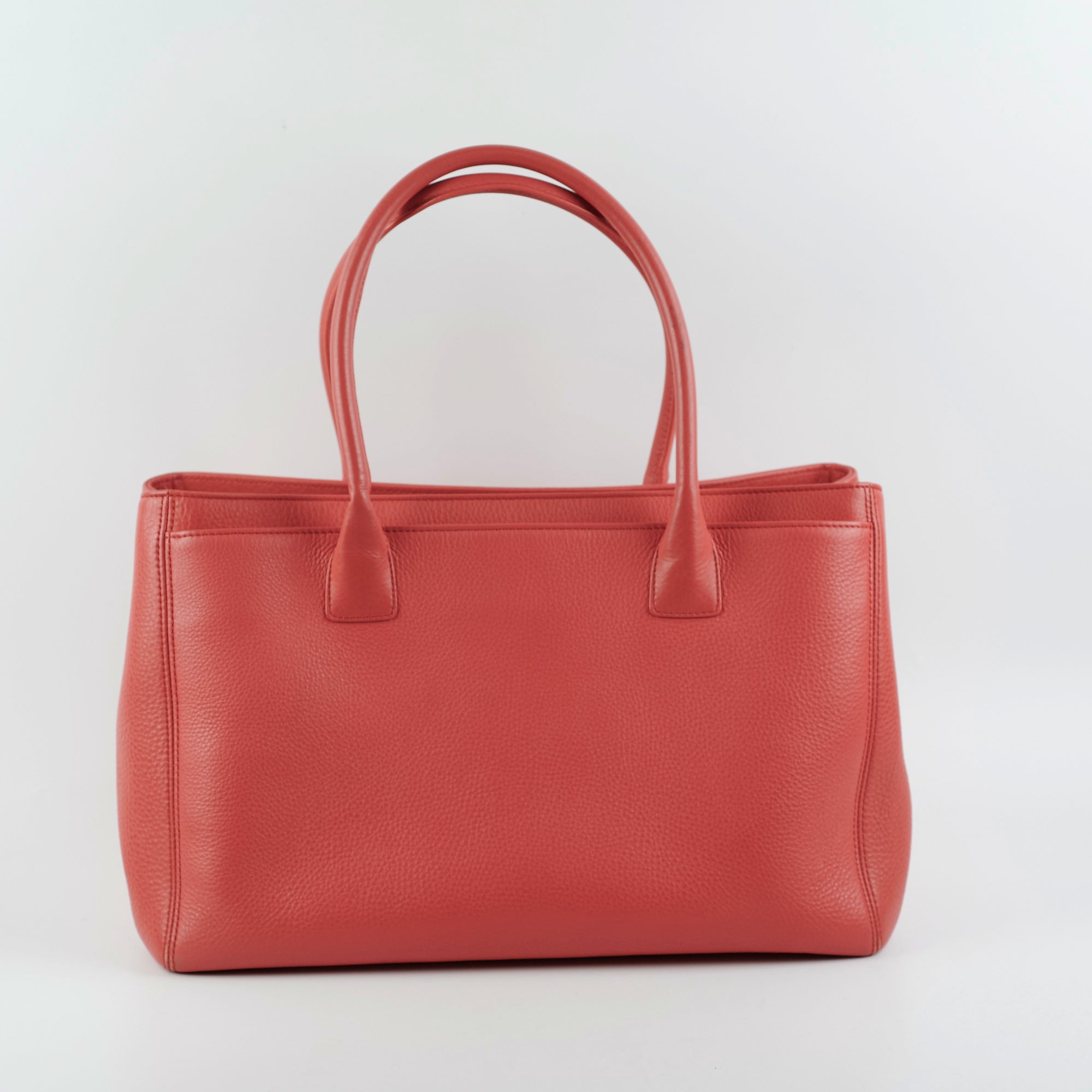 Chanel Medium Cerf Tote Bag in Coral Pink Calfskin Leather - Luxury Designer Handbag for Women, Perfect for Work, Travel & Everyday Use