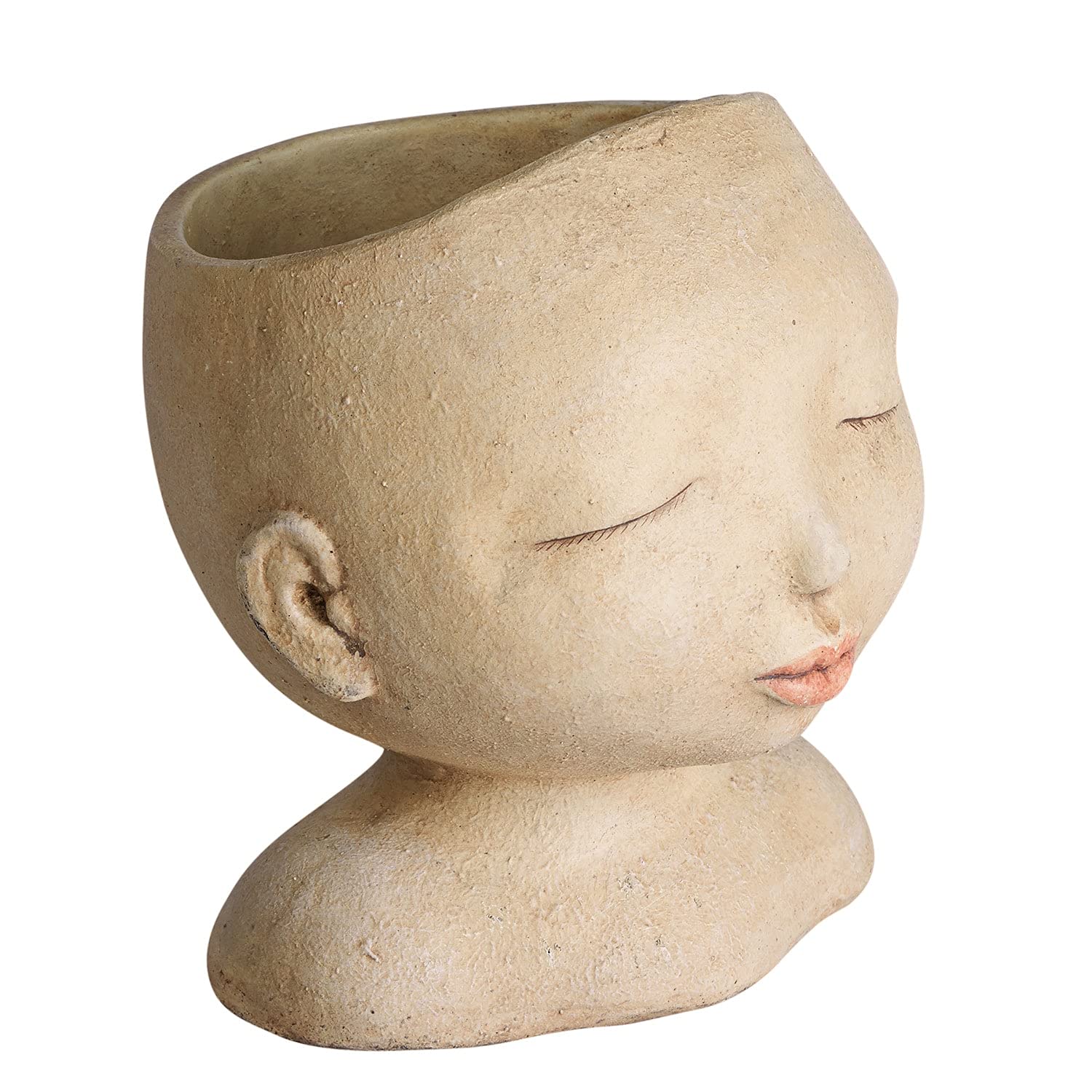 ART & ARTIFACT Decorative Head Planters for Indoor & Outdoor Plants - Woman & Man Face Planter Pots with Drainage Hole - Perfect for Home Decor, Garden, Patio, and Office Spaces