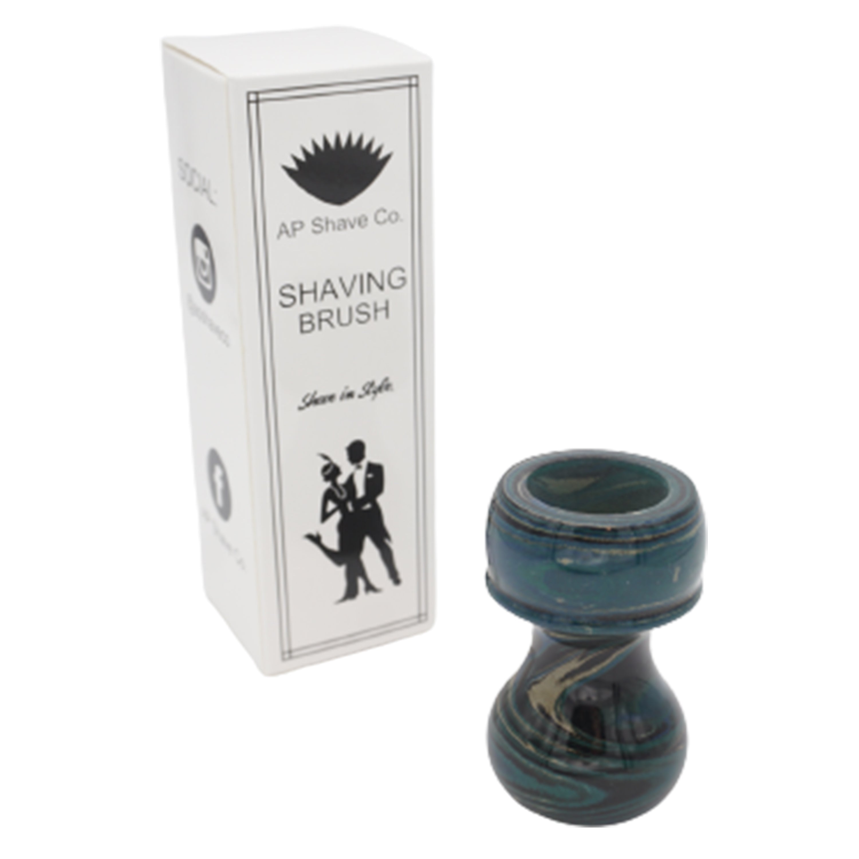 Premium Handcrafted Ebonite Shaving Brush Handle for Wet Shaving - Fits 24mm & 26mm Knots - Perfect for Travel & Home Grooming Rituals