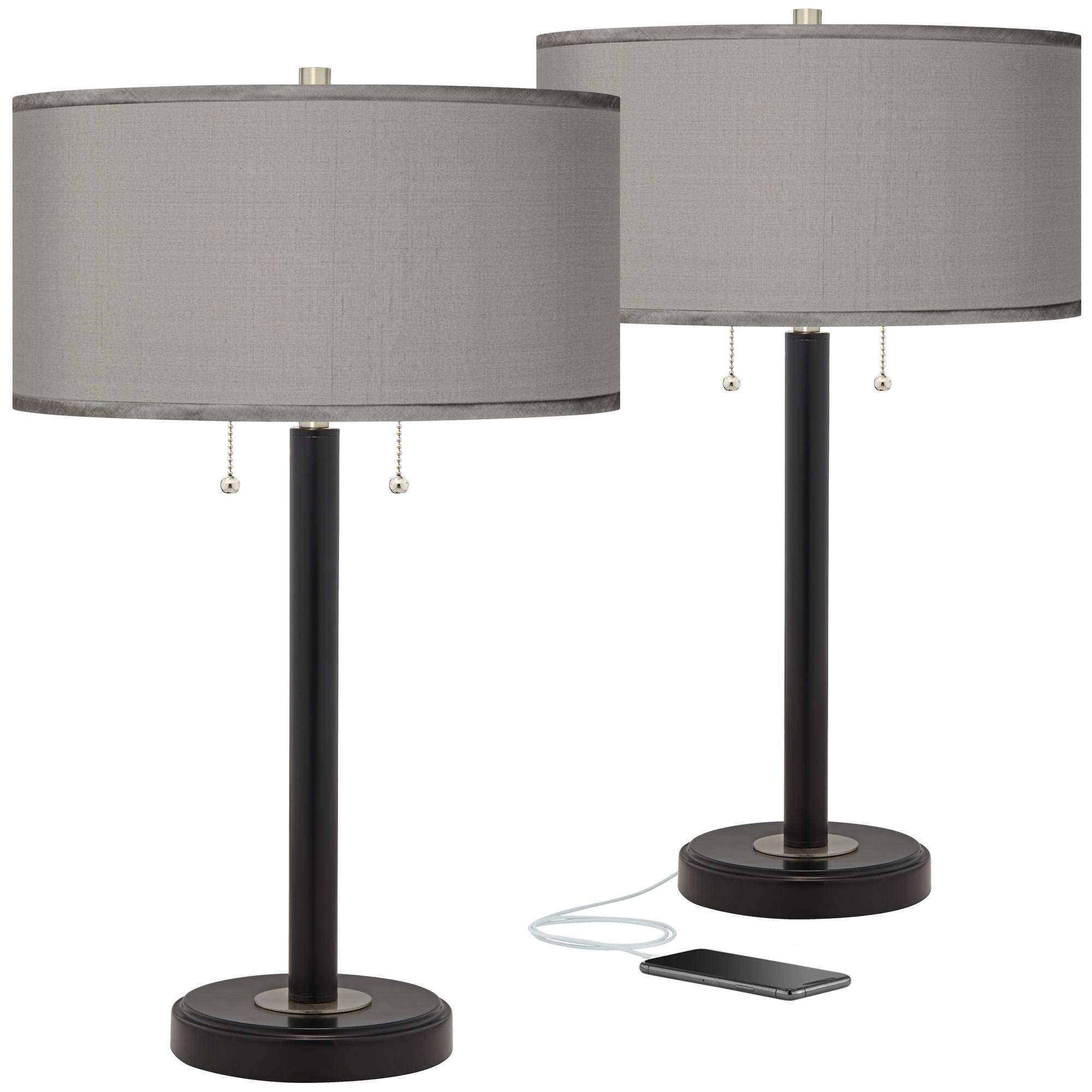 Possini Euro Modern Table Lamps Set of 2 - 25