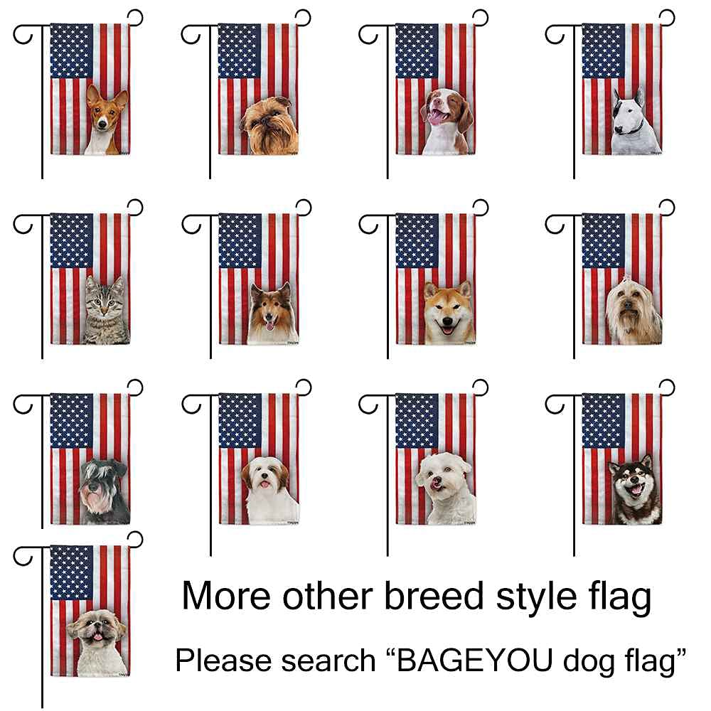 Funny Weimaraner Dog Patriotic House Flag - Double Sided 28x40 Inch American US Flag for 4th of July Decor, Outdoor Banner | Perfect for Front Porch, Yard, Garden & Patriotic Holidays