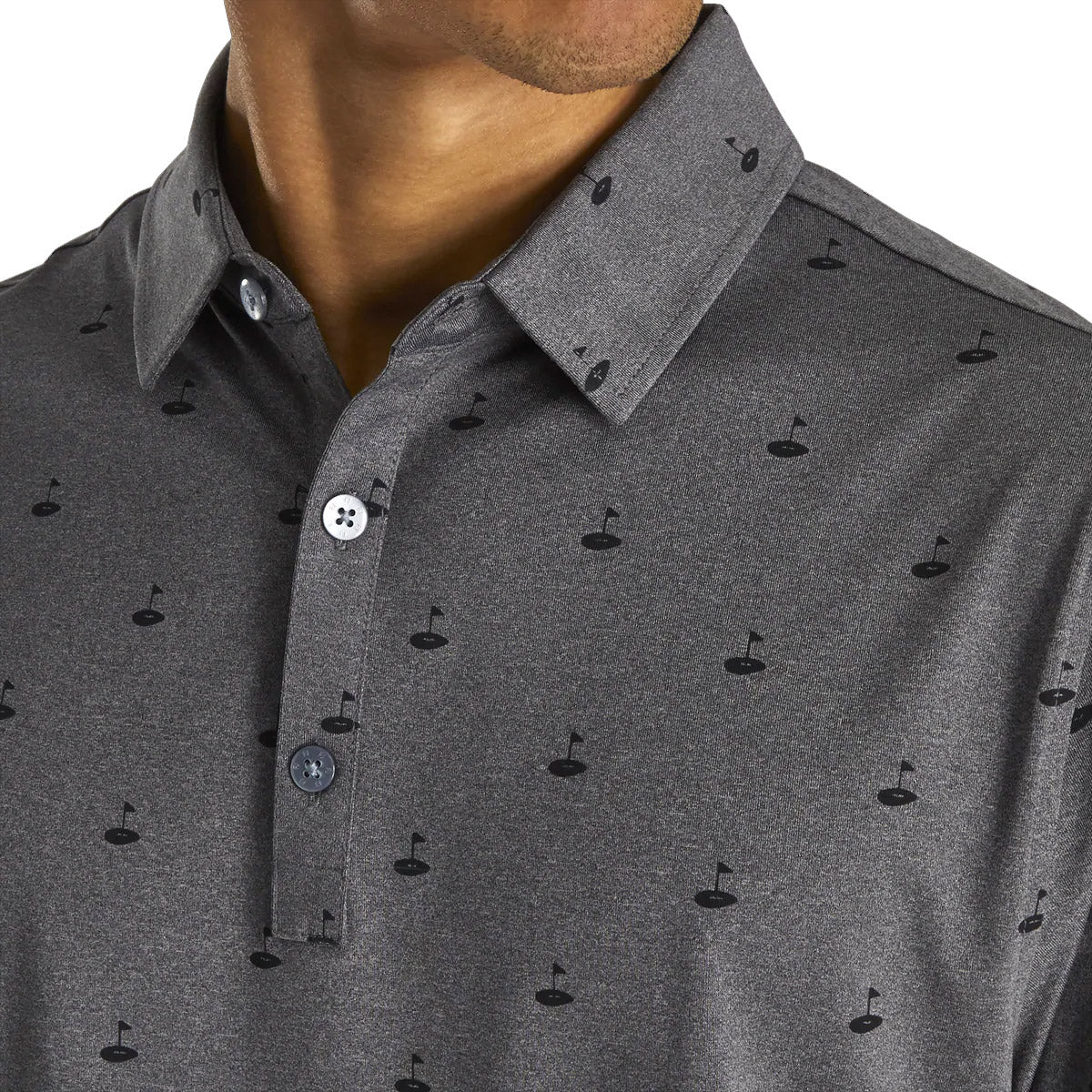 FootJoy Men's Athletic Fit Lisle Golf Polo Shirt - Moisture-Wicking Performance Golf Shirt for Men - Perfect for Golf Tournaments, Driving Range & Casual Wear